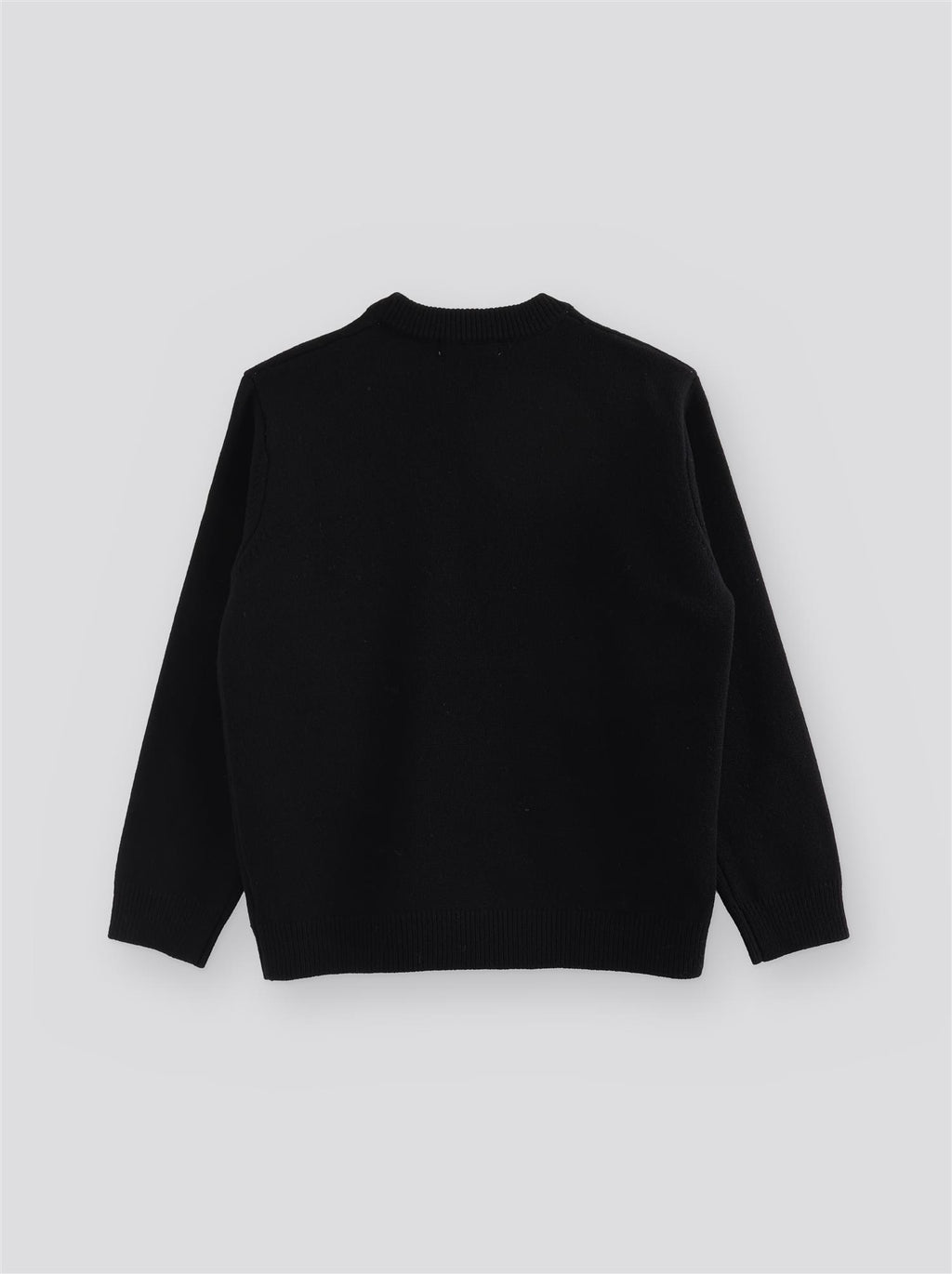 Heart Wool Sweater - Black - F5 Concept Store