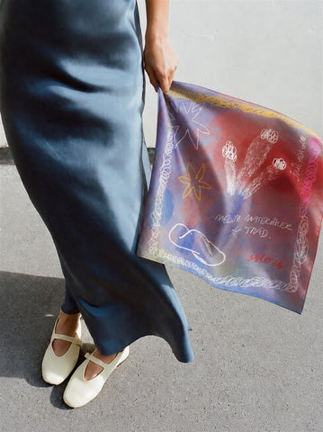 Julie Aida Art Silk Scarf - Mixed - F5 Concept Store