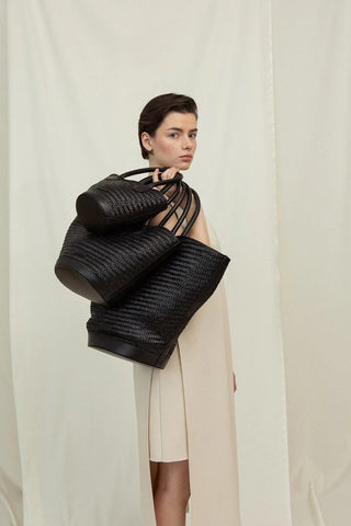 Sandhi - Black twill tote bag - F5 Concept Store