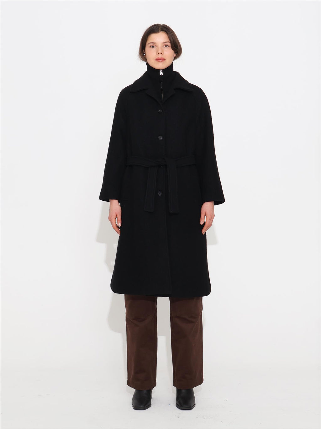 Anna Wool Coat - Black - F5 Concept Store