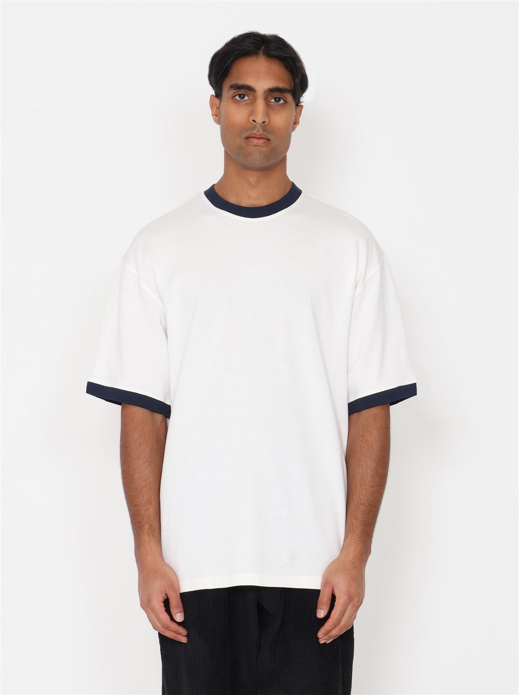 Alper T-shirt - Off White/Navy - F5 Concept Store