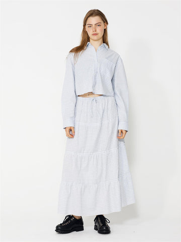 Milena Skirt - Blue/White Checks - F5 Concept Store