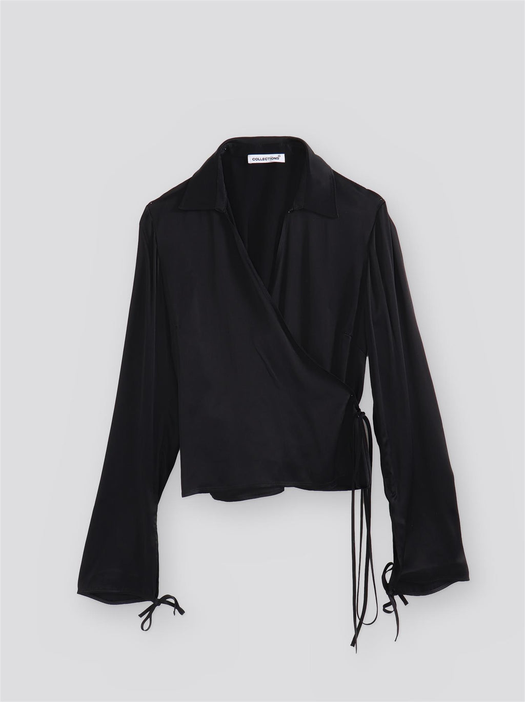 Lucja Wrap Top - Black - F5 Concept Store
