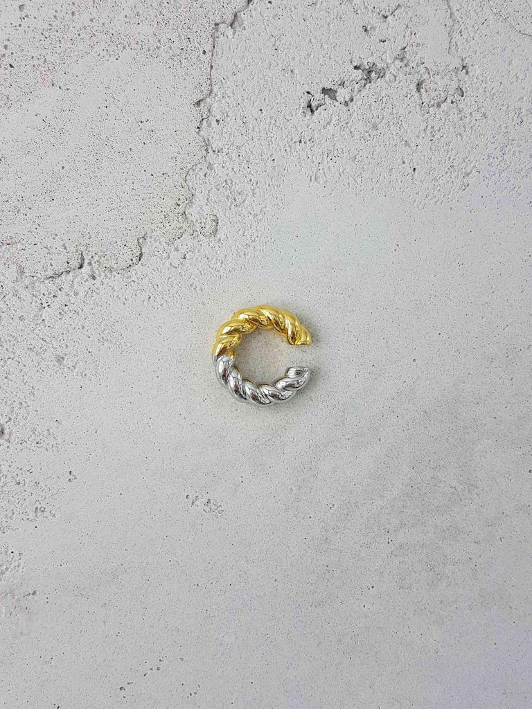 Impasto Single Earcuff Large - 2 Tone - F5 Concept Store